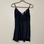 Victoria's Secret Vintage Victoria’s Secret Silk Black Lace Slip Photo 3