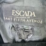 Escada Glen Plaid Wool Silk Skirt Suit Size EU 38 US 8 Black White Photo 13