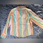 Tommy Hilfiger Y2K Vintage  Pastel Stripe Cotton Button Up Size 14 Photo 15