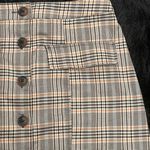 Urban Outfitters Plaid Tan Peach and Cream Mini Skirt Size Medium Photo 3