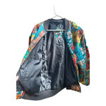Vintage Braetan Colorful Floral Abstract Bomber Jacket // Size Medium Red Photo 4
