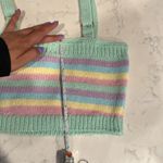 Show Me Your Mumu Nineties cropped Pastel Dream Knit top festival size s Photo 5
