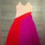 CUSHNIE Women’s Pink Pleated Midi Dress Size 2 Photo 3