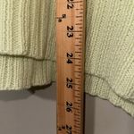 Lucky Brand  women's size small pullover v-neck sweater greenish yellow knit Photo 3