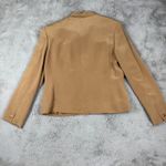 Charter Club  Silk Pant Suit Set Career Business Interview Tan‎ Size 12 Photo 14