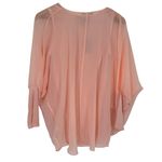 White House | Black Market WHBM Twist Double Layer Top size Small Pale Blush NWT Camisole Sheer Photo 7