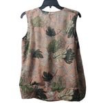 CAbi Sleeveless Blouse Tropical Leaf Print Twist Front Top Size S Photo 1