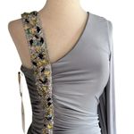 Monash Appareal One Shoulder Bodycon Dress with Batwing Sleeve Gray Size undefined Photo 8