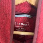 L.L. Bean Sweater Medium red Red Heather Snap Photo 2