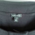 Nine West Black Relaxed Shift Mini Dress Puff Sleeve Small LBD Goth Wednesday Photo 1