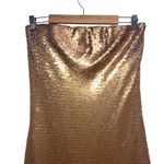 Show Me Your Mumu NEW NWT  Taylor Strapless Tube Maxi Dress In Gold Ombre Sequins Photo 3
