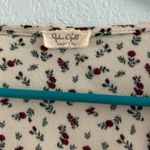 Brandy Melville Cream Floral Wrap Blouse Photo 3