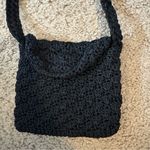The Sak  Black Mini Crochet Crossbody Bag Photo 0