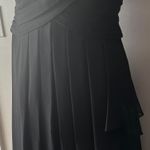 David's Bridal Womens David Bridal Sleeveless Black MIDI Dress Photo 2