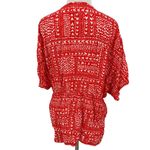 Victoria's Secret Victoria’s Secret Red Hearts Satin Tie Front Short Sleeve Kimono / Robe Size OS Photo 5