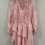 Love Shack Fancy  Popover Dress Pink Floral Summer Morning Pastel Fair Small S Photo 0