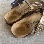 Birkenstock NWT Gizeh Metallic Brown Bronze Spotted Thong Sandals Size 36 Photo 6