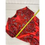 Banana Republic April Red Paisley Shorts Romper Jumpsuit Womens Size 2 Photo 3