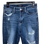 Judy Blue 430.  dark wash distressed high rise boyfriend jeans size 5/27 Photo 3