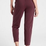 Athleta Burgundy Elastic Waist Venice Pintuck Pant Size M Photo 1