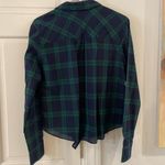 J Crew Factory NWT Tartan Plaid Medium Button Down 🥰 Green Photo 3