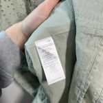 Faherty Valencia Eyelet Organic Cotton Dress In Desert Sage Green Size Small Photo 4