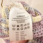 Lusana Keira Crochet Knitted Dress Sorbet Pastel Purple Blue Resort Beach Small Photo 11