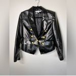 Veronica Beard NWOT  Cooke Dickey Glossy Leather Blazer Jacket Double Breasted S4 Photo 3