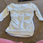 Boston Proper  white blouse L Photo 1