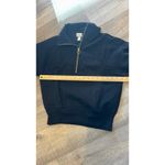 A New Day Women's Quarter Zip Sweatshirt -  Xs Black New Gold Zipper Photo 5