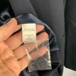 Garnet Hill  size 12 large dark navy blue Classic wool Blazer work casual pro Photo 6