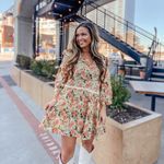 ZARA NWT  Floral Print V-Neck Ruffle Sleeve Babydoll Mini Dress Size Medium Photo 1