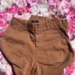 Bershka Brown Straight Leg Pants Casual Style Photo 2