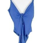 ANDIE NWT The Santorini Knot Key Hole One Piece Swimsuit Removable Cups L Blue Photo 1