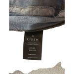 Denim Jacket Aztec Blanket Back Distressed‎ Jean Coat Western Style Blue Size M Photo 6