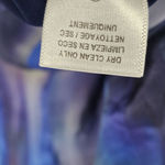 Lavender Brown  Silk Watercolor Abstract Mini Dress Pockets Racerback Size S Photo 8