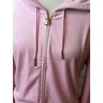 Juicy Couture  NWT Big Bling Velour Hoodie Jacket Large Sweatshirt Pink Y2K 90s Photo 11