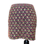 GRYPHON New York Black Floral Neon Silk Mini Skirt Pink Size XS Photo 1