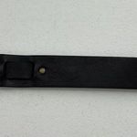 Talbots Size M Belt Leather Black Brass Buckle Timeless Adjustable Versatile Photo 2