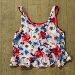 Jane and Bleecker Pajamas Set Floral Print Size XS Red Photo 1