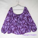 Eloquii New! Shoulder Placket Blouse in Be-rad Paisley, size 18 Photo 2