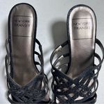 New York Transit  7W Black Wedge Sandals Photo 2