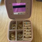Pink Patterned Jewelry Case Photo 1