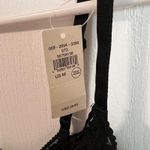 Aerie  Black Lace Trim Bralette Bra Triangle Cup Soft Comfortable Size Medium Photo 4