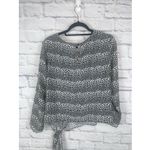 Talbots NWT Women's Career Chic Print Tie Waist Flattering Blouse Size 1X Photo 5