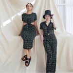 Who What Wear Drew Plissé Cutout Twist Midi Dress, Disty Floral Size XS NWT $178 Photo 2