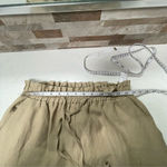 ZARA linen blend drawstring joggers pants beige Sz M Photo 7