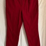 Tommy Hilfiger  Red Tribeca‎ Skinny Crop Denim Pants Womens Size 10 Casual Preppy Photo 0