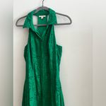 Studio F Green Eyelet Halter Maxi Dress Size 10 Photo 5