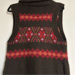 Abercrombie & Fitch Vintage Y2K Fair Isle Chunky Knit Wool Blend Sweater Vest Photo 6